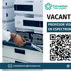 Profesor visitante (postdoc) en Espectrometría de Masas