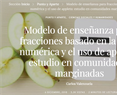 Modelo de enseñanza para fracciones basado en la recta numérica y el uso de applets: estudio en comunidades marginadas