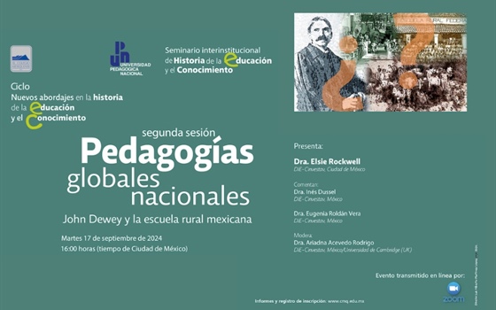 Pedagogías globales Nacionales. John Dewey y la escuela rural mexicana